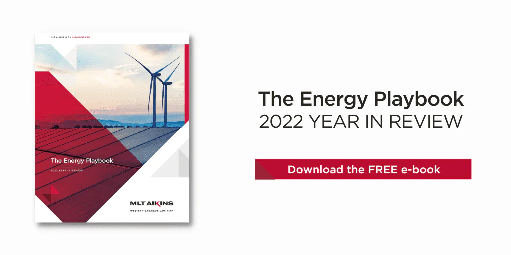 The Energy Playbook 2022 Year in Review | MLT Aikins LLP