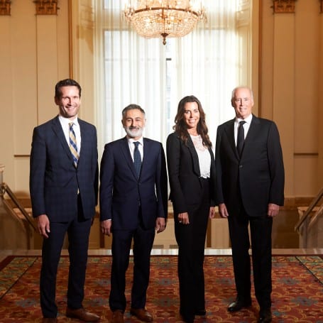 aaron runge, tom hakemi, lisa ridgedale and bill skelly at the fairmont vancouver