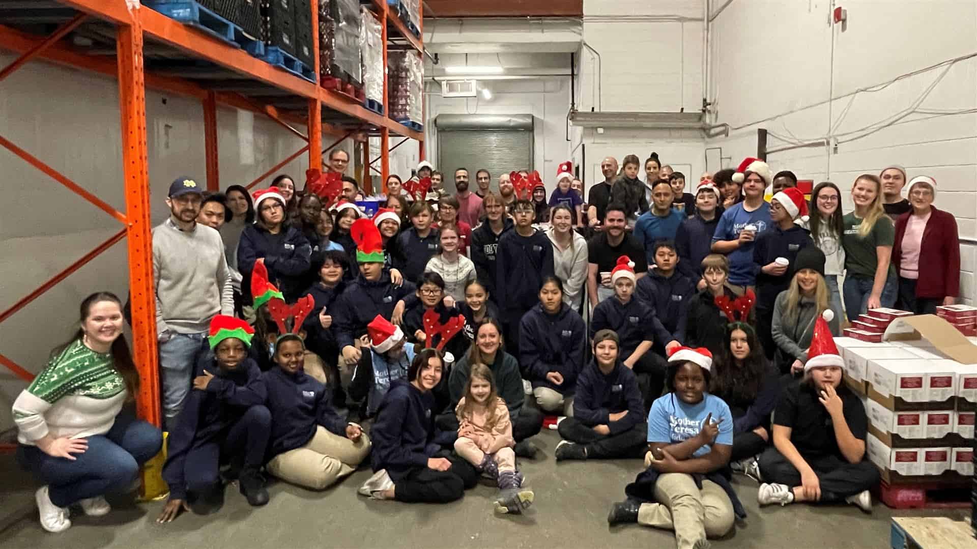 Volunteers at Food bank