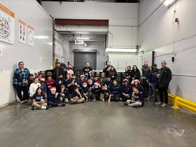 MLT Aikins and MTMS Volunteers at Regina Food Bank