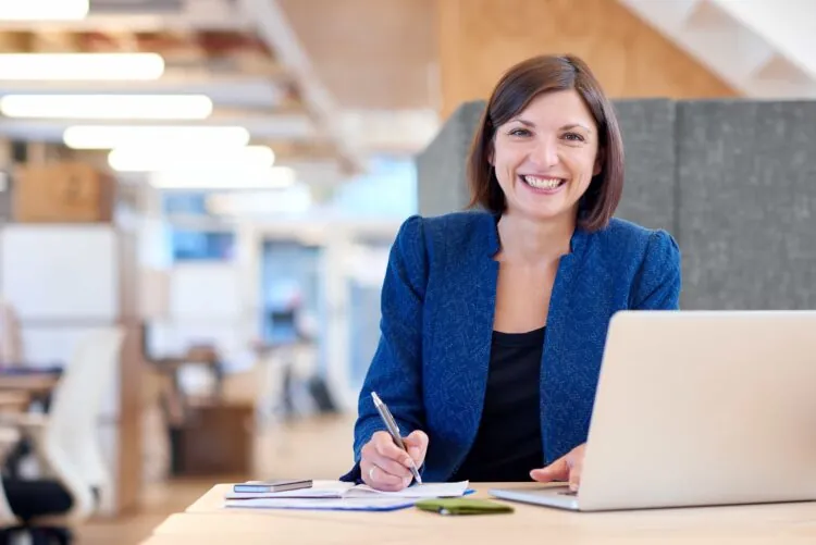 Woman in blue blazer – Labour & Employment Law
