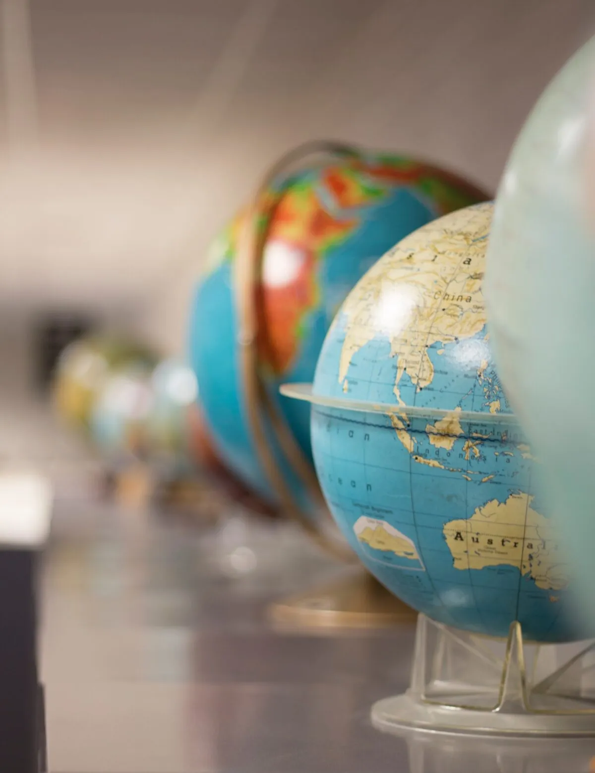 Row of Globes