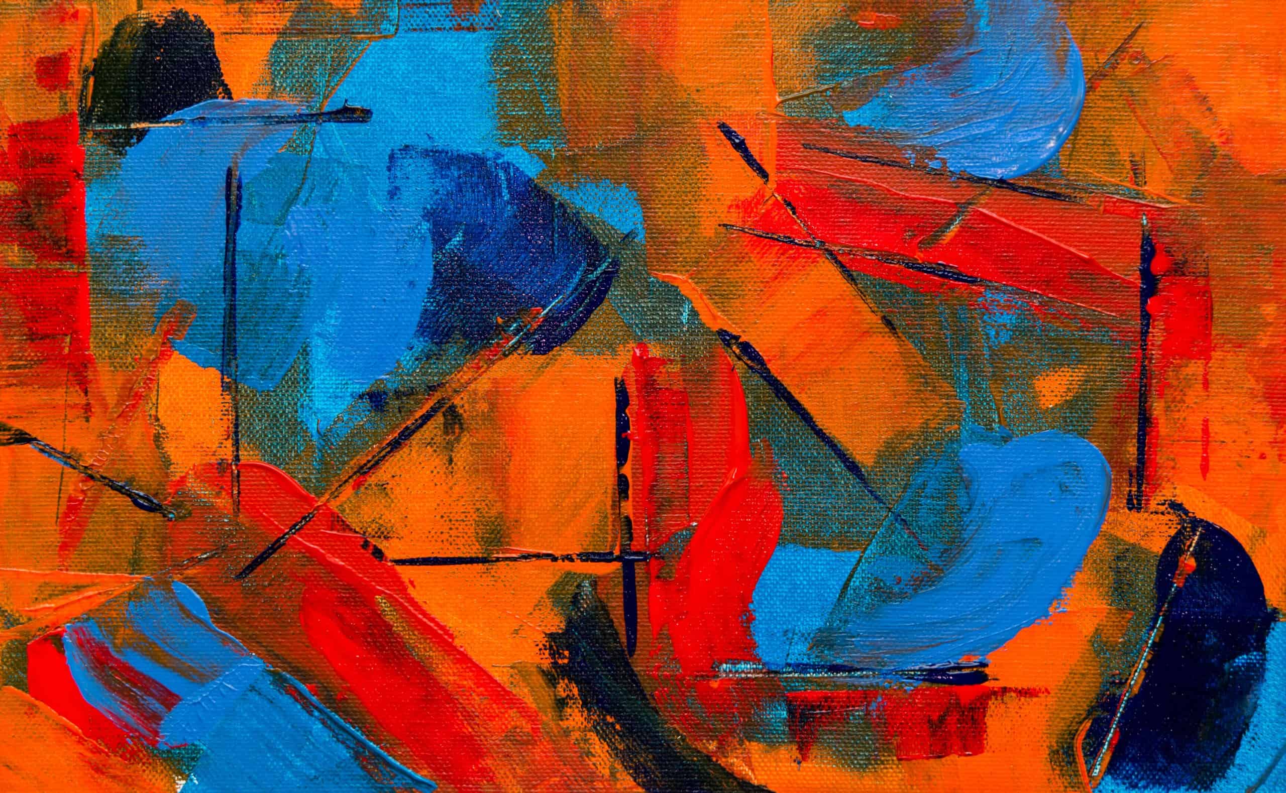 an abstract painting