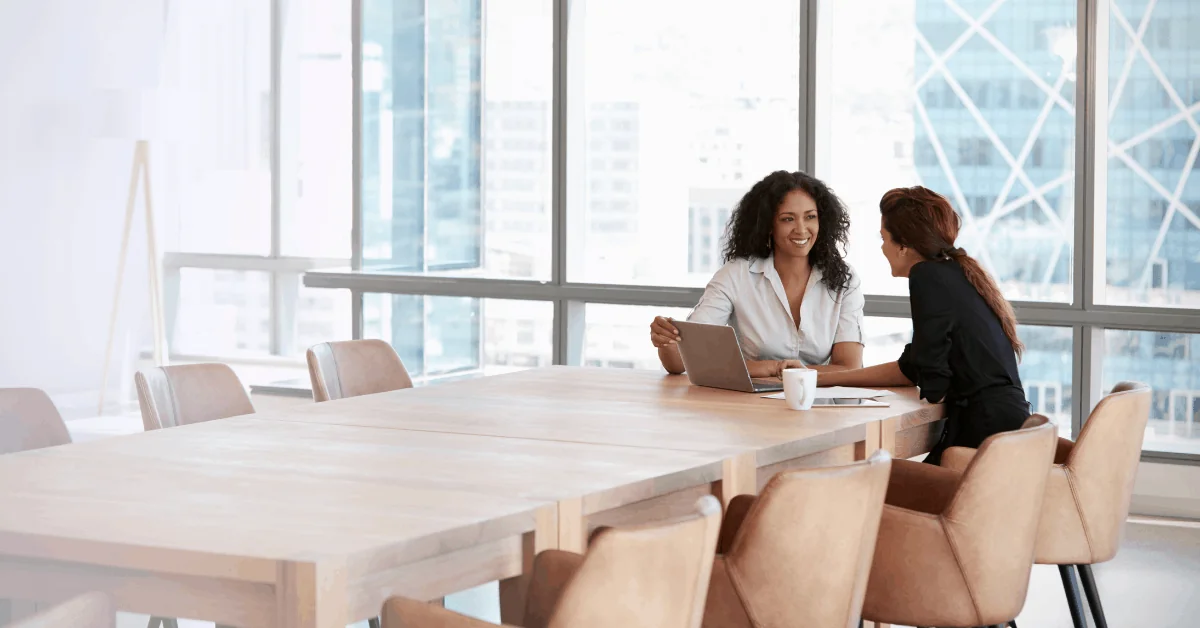 Businesswomen meeting