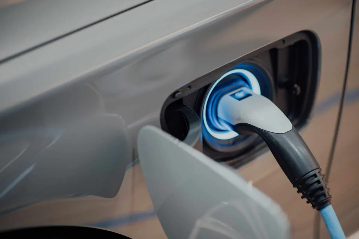 an electric vehicle charging