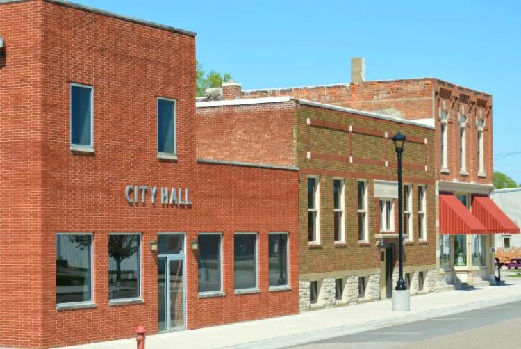 Small town city hall