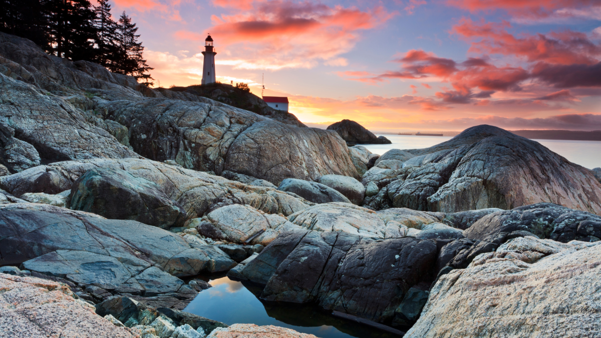 Daybreak at Lighthouse Park, Vancouver