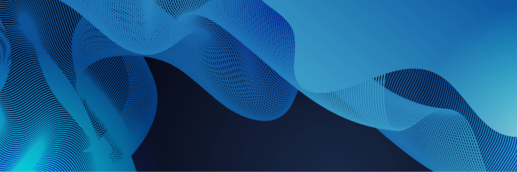 Wavy abstract blue background