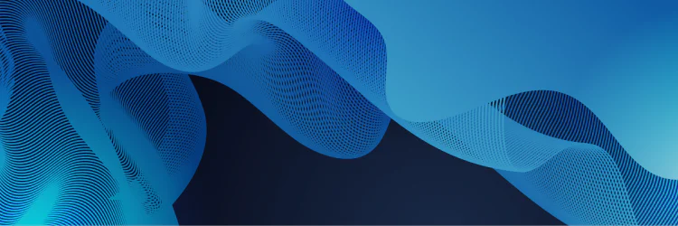 Wavy abstract blue background