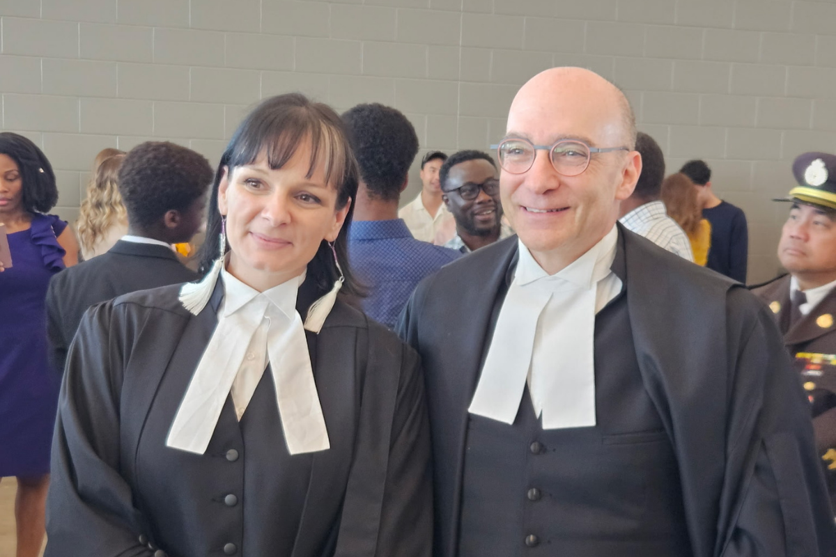 Melinda Moch with Justice Kroft