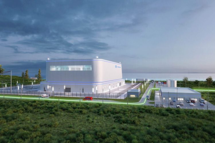 A rendering of the BWRX-300 small modular reactor (Source: OPG)