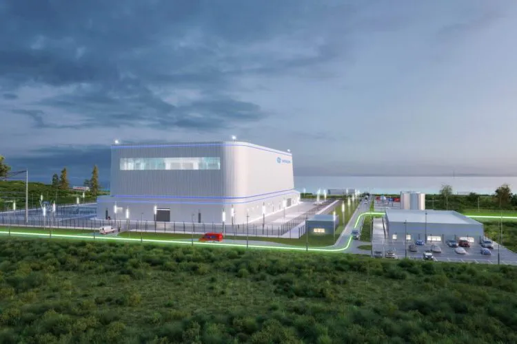 A rendering of the BWRX-300 small modular reactor (Source: OPG)