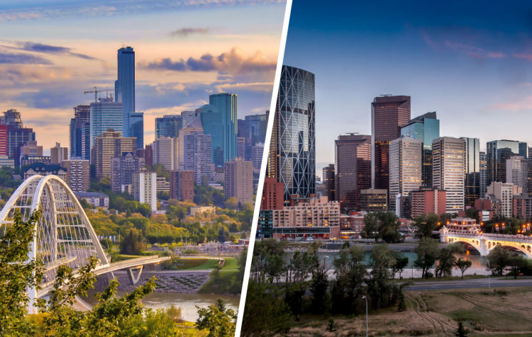 Alberta Skylines – Edmonton and Calgary