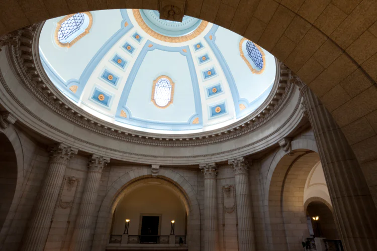 Interior of Manitoba legislative building