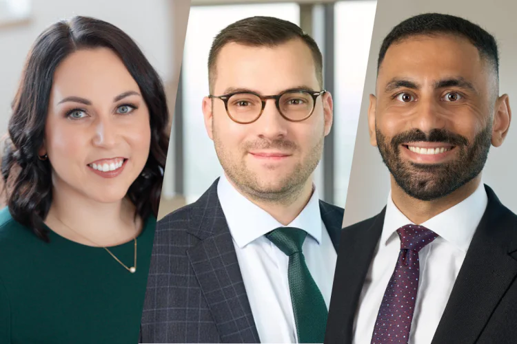 MLT Aikins lawyers Danielle Graff, Nicolas Joubert and Karas Elbardisy