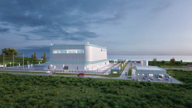 Rendering of the BWRX-300 small modular reactor (Image credit: GE Vernova)