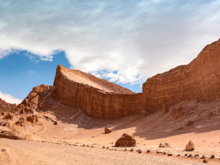 A landscape photo of a Chilean desert