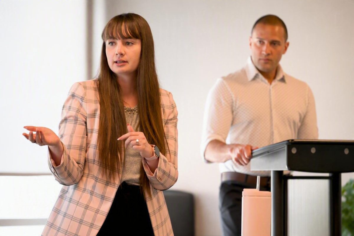Dani Nichols and Drew Lafond Presenting