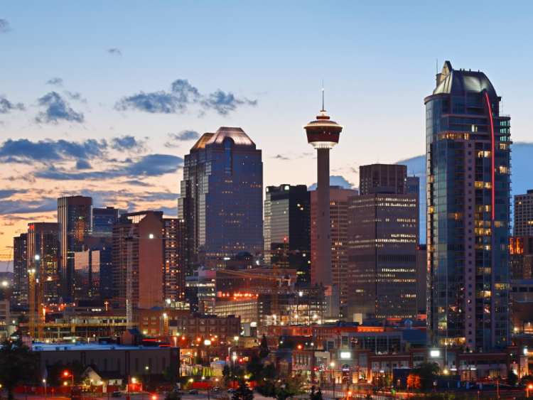 The Calgary skyline