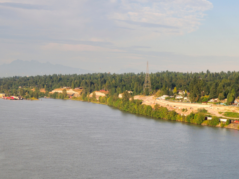 The coast at Delta, British Columbia